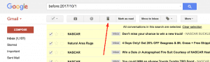 delete emails