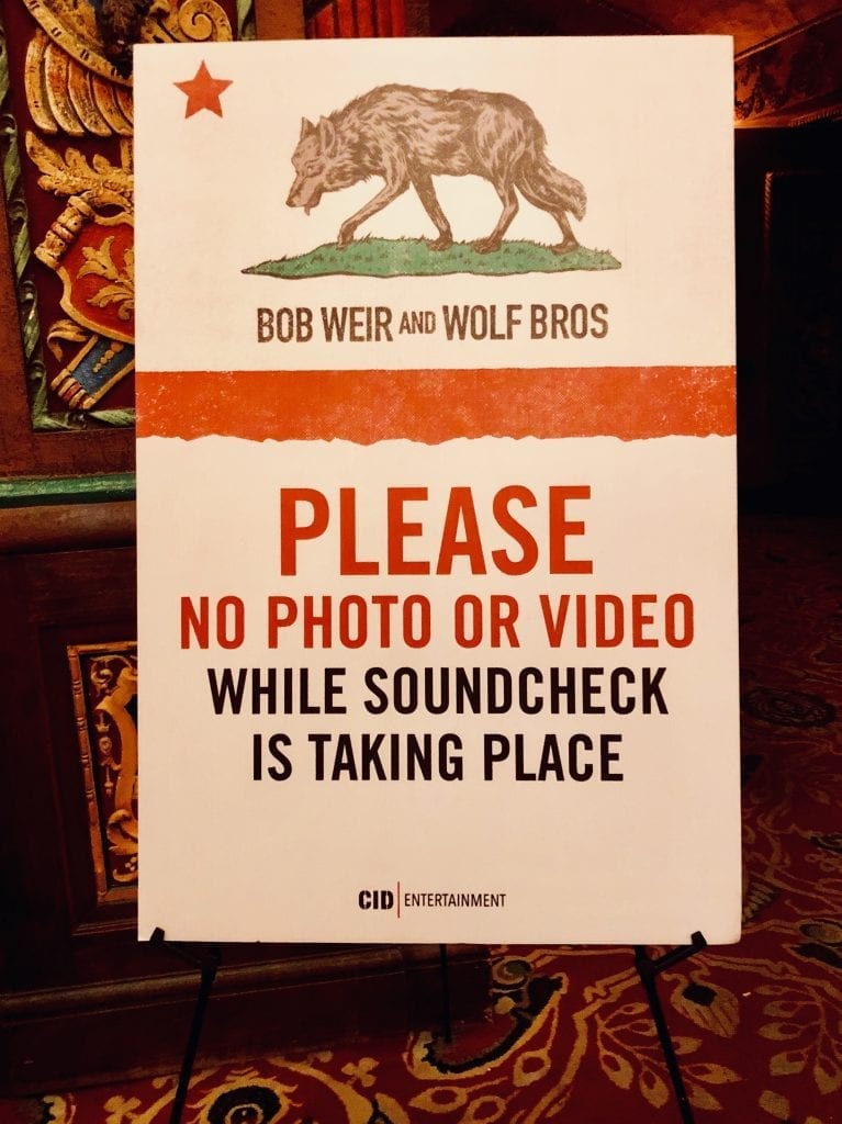 bob weir sound check