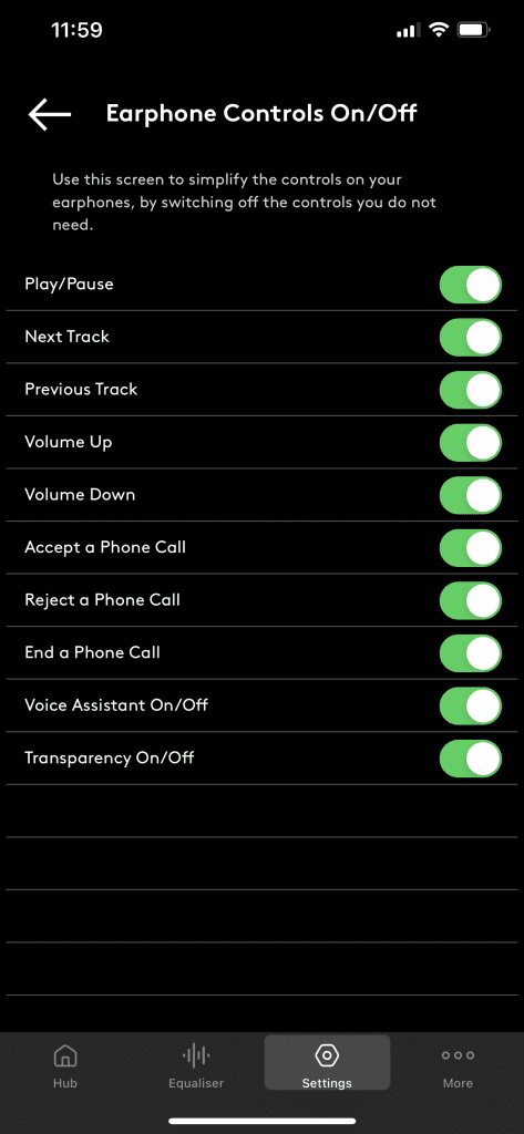 melomania app custom controls