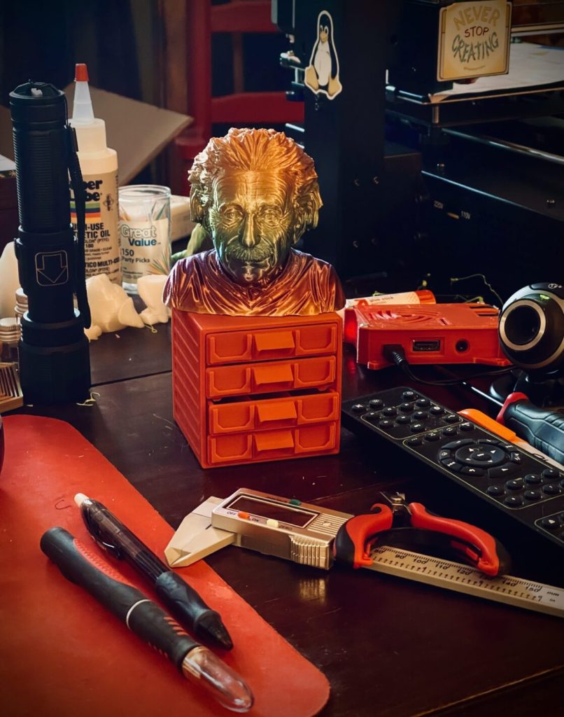 Albert and his printing machine
