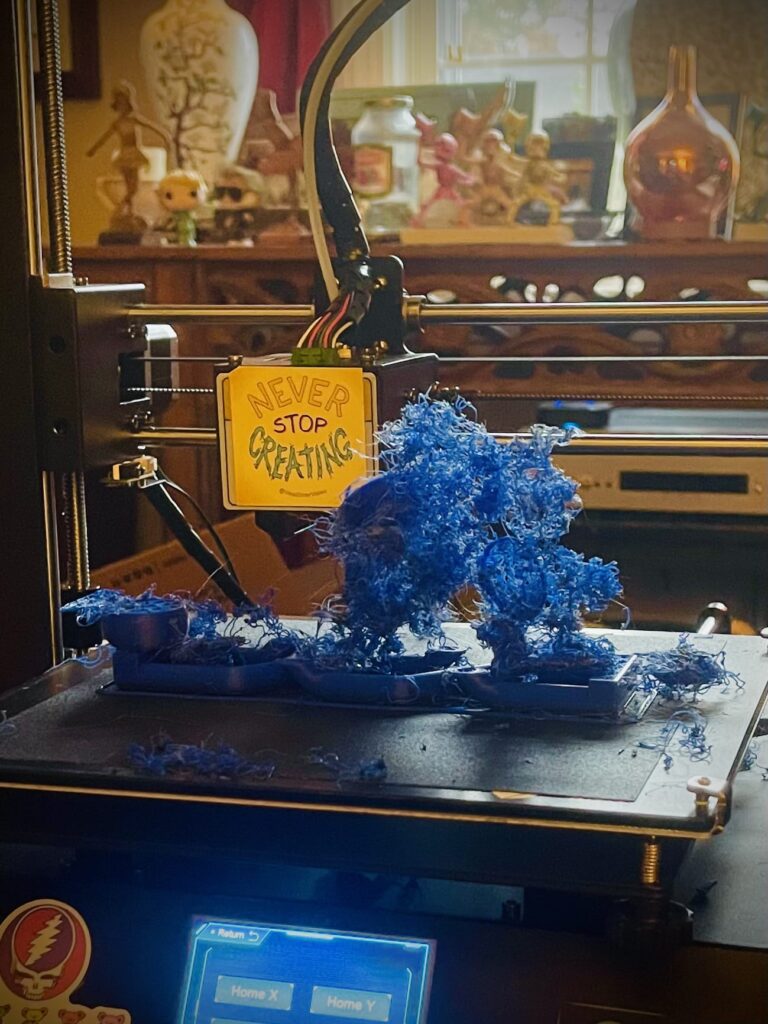 blue bird's nest