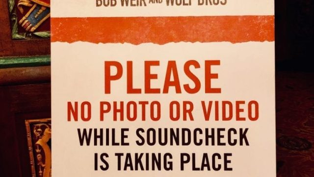 bob weir sound check